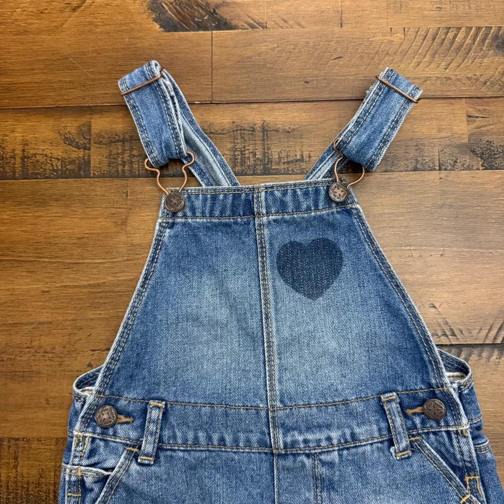 OshKosh Girls Denim‎ Jumper with Heart Vestback size 3T